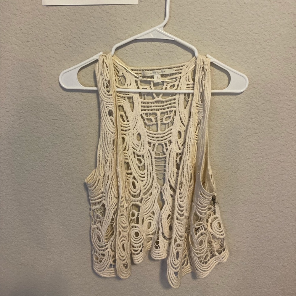 Lauren Conrad Lace Vest size small